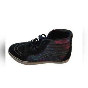 Vans Off The Wall High Top Sneakers Cosmic Galaxy Men 9 Women 10.5 Skate